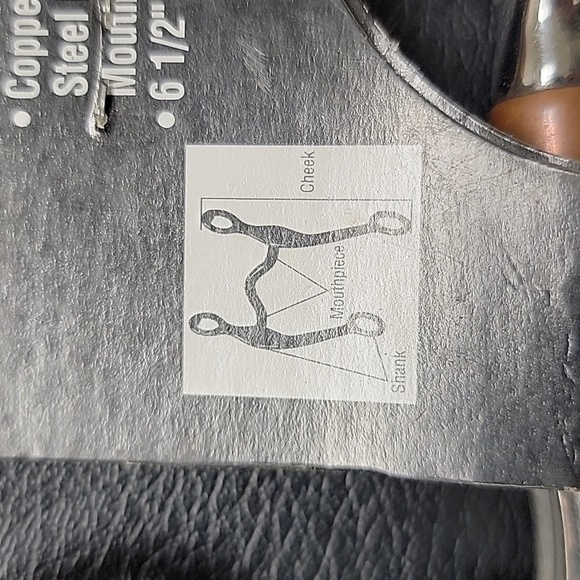Copper Roller Snaffle Bit - Picture 3 of 4